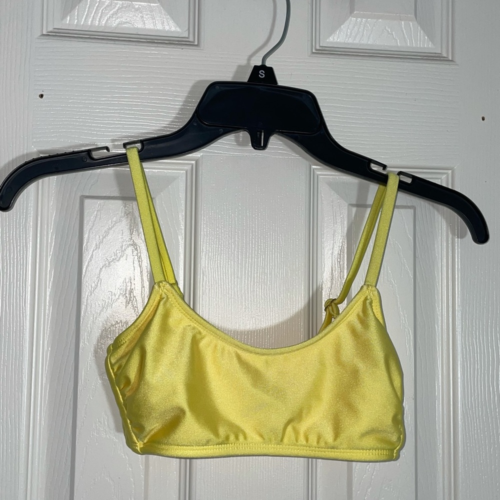 Yellow bikini top
